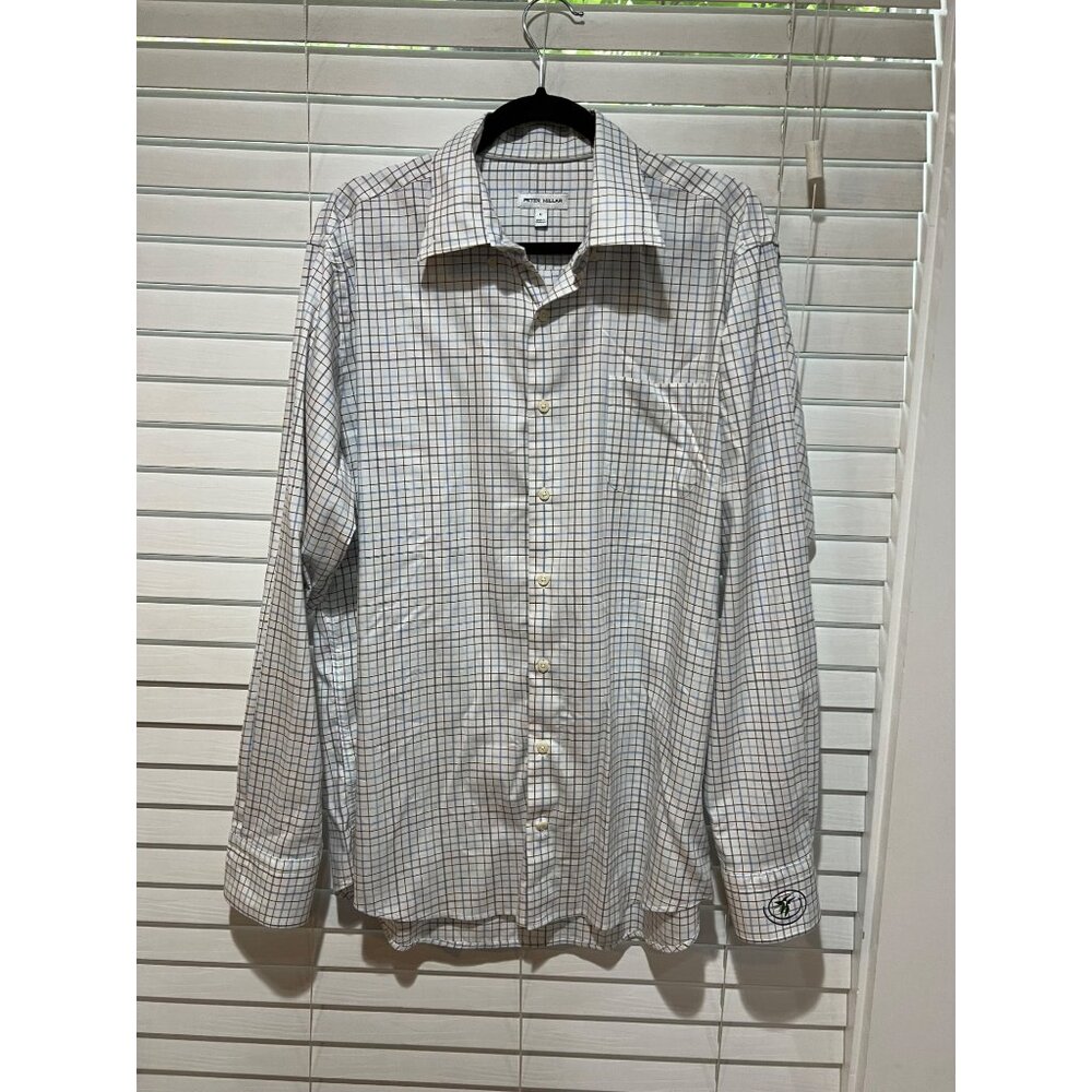 Peter‎ Millar Long Sleeve Button Up Shirt - Size - L